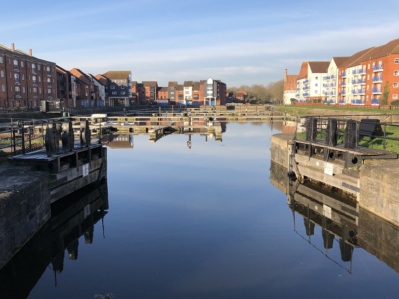 Photo of the historic Bridgwater Docks quarter