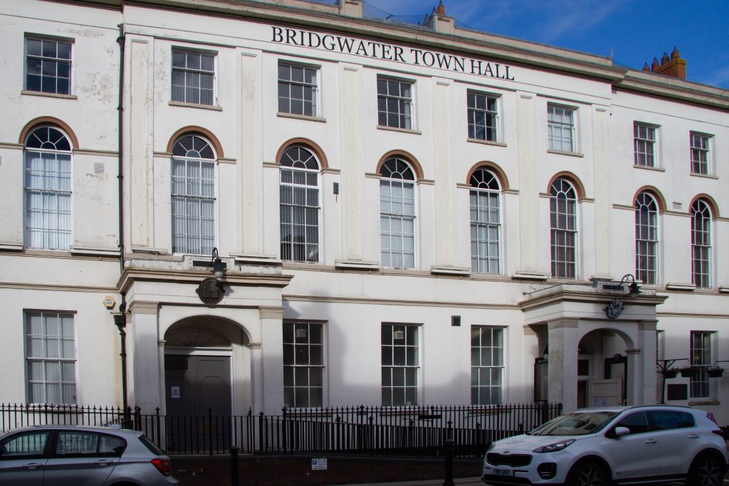 Photo of the outside of Bridgwater Town Hall